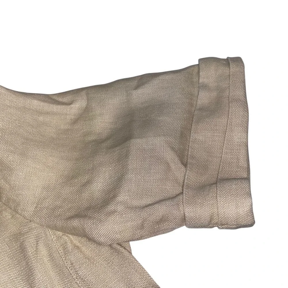 CAbi Beige Short-Sleeve Linen Blazer - Picture 8 of 8